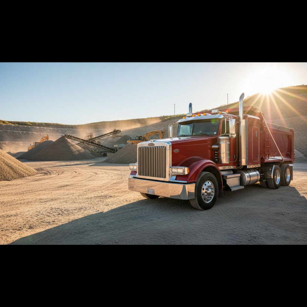 Dump Truck on Job Site
